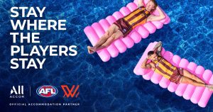 Accor and AFL kick off playful new campaign encouraging Aussies to ‘Stay Where the Players Stay’