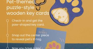 Hotels Welcome Pets in Style: GCSTIMES Wooden Key Cards Double as Personalized Pet Tags