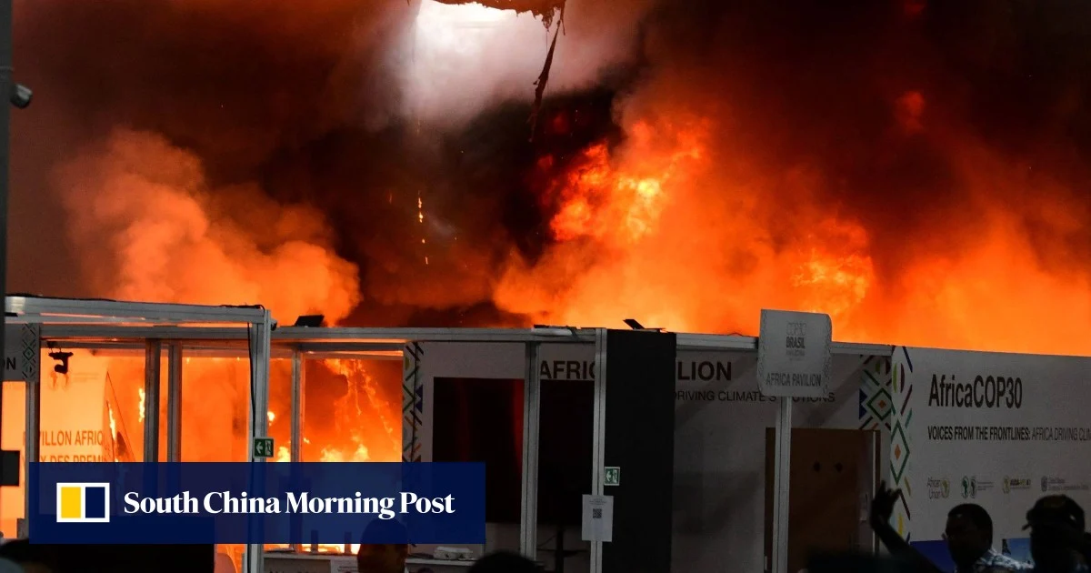 Пожар спира климатичните преговори на Cop30 в Бразилия
