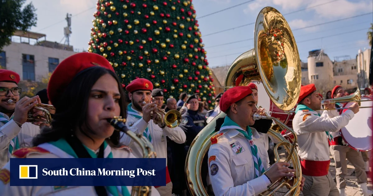 Витлеем празнува първата Коледа след войната в Газа